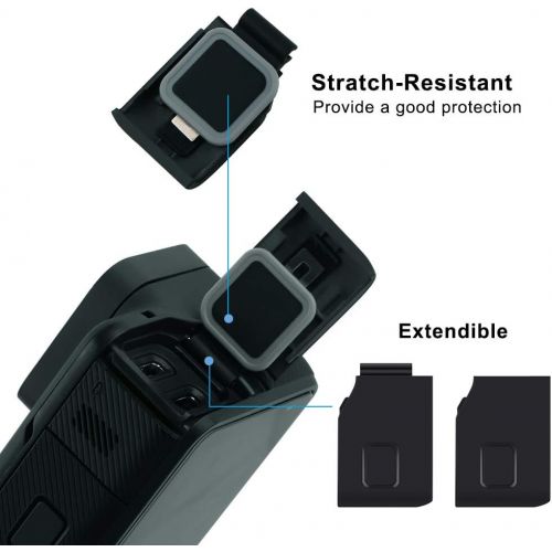  ParaPace Replacement Protective Lens & Side Door for GoPro Hero 7 Black Action Camera Accessories (Black)