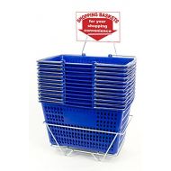 Only Hangers Set of 12 Blue Shopping Basket Set