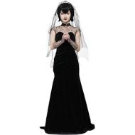 miccostumes Womens Mavis Dracula Halloween Costume Black Wedding Dress
