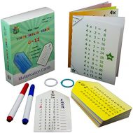 [아마존베스트]Fun Tree Books Multiplication Flash Cards (0-12) with 2 Key Rings and Bonus 2 Markers and 2 Multiplication Facts Charts or Posters