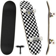 Benewell Skateboards, 31 x 8 Complete Standard Skateboards for Beginners with 7 Layers Canadian Maple, Double Kick Concave Skateboards for Kids Youth Teens Man and Women