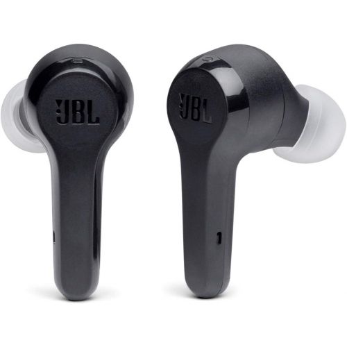 제이비엘 JBL Tune 215TWS True Wireless Earbud Headphones - JBL Pure Bass Sound, Bluetooth, 25H Battery, Dual Connect (Black)