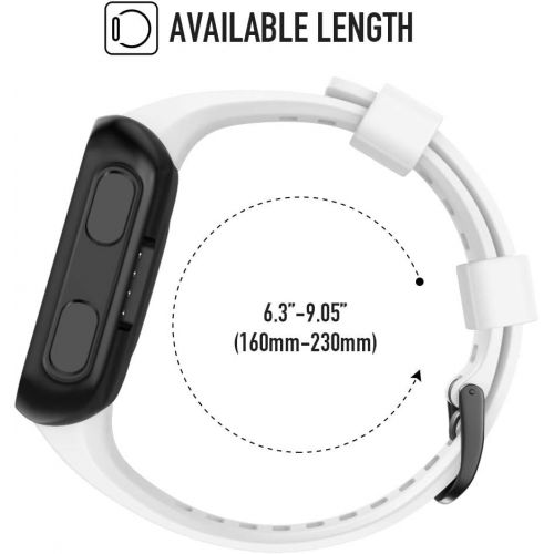  NotoCity for Garmin Forerunner 35 Band Soft Silicone Replacement Watch Strap Compatible with Garmin Forerunner 35 Smartwatch(white)