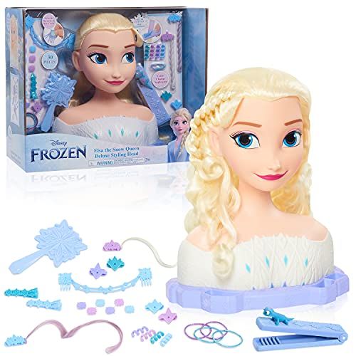 디즈니 Disney Frozen 2 Elsa Deluxe Styling Head, Amazon Exclusive