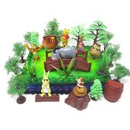 Winnie the Pooh Deluxe Cake Topper Set Featuring Pooh Bear and Friends Figures and Decorative Themed Accessories