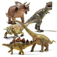 Prextex 5 Piece Jumbo Dinosaur Set - Kids and Toddlers Detailed Realistic Large Dinosaur Toys Set for Dinosaur Lovers - Perfect Dinosaur Party Favors, Birthday Gifts, Dinosaur Toys