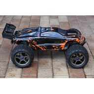 SummitLink Compatible Custom Body Muddy Orange Over Black Replacement for 1/10 Scale RC Car or Truck (Truck not Included) ER-BR-02
