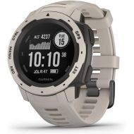 Amazon Renewed Garmin 010-02064-01 Instinct, Rugged Outdoor Watch with GPS, Features GLONASS and Galileo, Heart Rate Monitoring and 3-axis Compass, Tundra, 1.27 inches (Renewed)