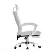 Desk Chairs Office Products/Office Furniture & Lighting/Ch Computer Chair White Swivel Chair Office Chair Reclining Back Seat Vertical Bar Simple Atmosphere Lifting Rotating Reclin