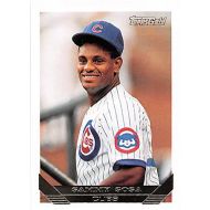 Autograph Warehouse Sammy Sosa baseball card (Chicago Cubs Slugger) 1993 Topps Gold #156