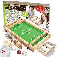 Im Flick n Kick: Wooden Multi Tabletop Indoor Portable Board Games for Kids and Family