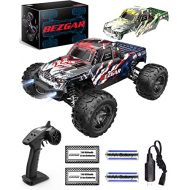 BEZGAR 7 Hobby Grade 1:16 Scale Remote Control Truck, 4WD High Speed 40+ Kmh All Terrains Electric Toy Off Road RC Vehicle Car Crawler with 2 Rechargeable Batteries for Boys Kids a