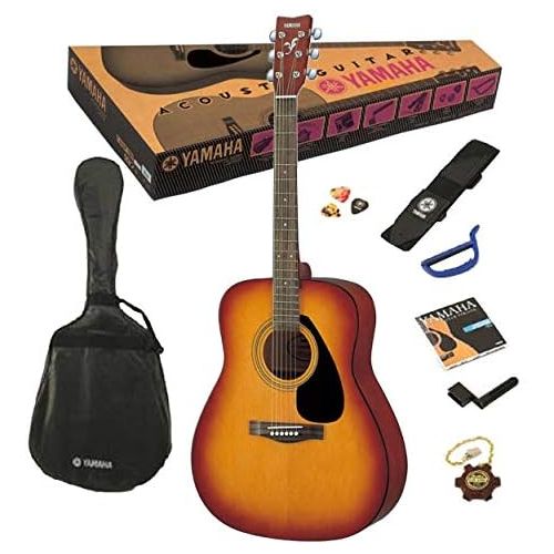 야마하 [아마존베스트]Yamaha F310PTBS Acoustic Folk Guitar with Bag / Strap / Tuner / Strings / 3 Picks / String Winder / Capo (Sunburnt) Imported from Germany