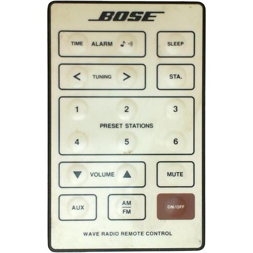 보스 Genuine OEM Bose REMOTE CONTROL for Bose Wave Radio Cream White Series I Models AWR1-1W, AWR113, AWR131, Versions 1, 2, 3 and (AWR1G1 Version 5 w/o alarm set)