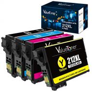 Valuetoner 212 212XL Remanufactured Ink Cartridge Replacement for Epson T212XL T212 XL to use with Expression XP-4100 XP-4105 Workforce WF-2830 WF-2850 Printer (1 Black, 1 Cyan, 1