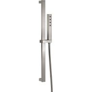 DELTA FAUCET Delta Faucet Single-Spray H2Okinetic Slide Bar Hand Held Shower with Hose, Stainless 51567-SS
