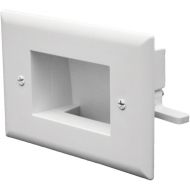 DATA COMM Electronics 45-0008-WH Easy Mount Recessed Low Voltage Cable Plate - White