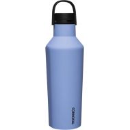 Corkcicle Insulated Canteen Travel Water Bottle, Triple Insulated Stainless Steel, Easy Grip Quick Sip Cap, Keeps Beverages Cold for 25 Hours or Warm for 12 Hours, 32oz, Periwinkle
