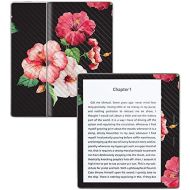 MightySkins Carbon Fiber Skin for Amazon Kindle Oasis 7 (9th Gen) - Hibiscus | Protective, Durable Textured Carbon Fiber Finish | Easy to Apply, Remove, and Change Styles | Made in