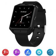 XIAYU 4g Smart Watch Fitness Tracker, Heart Rate Monitor Supports 4g Internet Real-time Video Call 500 Hd Camera Compatible with Android iOS,Black