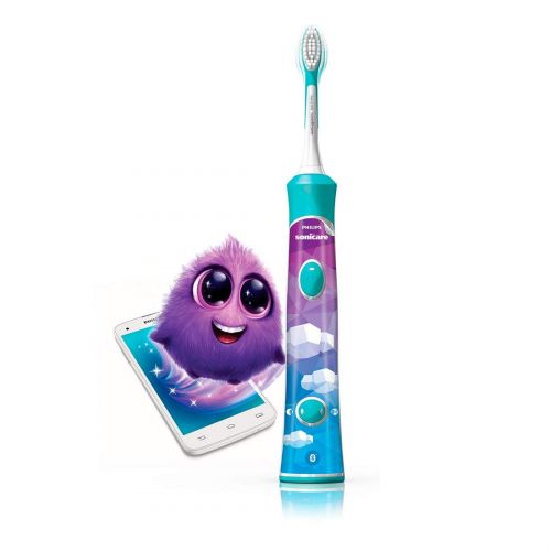필립스 Philips Sonicare Kids Rechargeable Toothbrush with Built-in Bluetooth 2-Pack