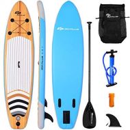Sevylor Goplus Inflatable Stand Up Paddle Board iSUP Cruiser 6 Thickness iSUP Package with 3 Fins Thuster, Adjustable Paddle, Pump Kit and Carry Backpack