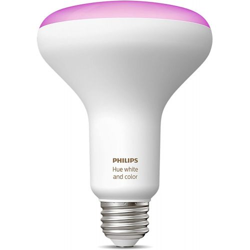 필립스 Philips Hue Single Premium BR30 Smart Bulb Downlight for 5-6 inch recessed cans, 16 million colors (Hue Hub Required, Works with Alexa), Old Version