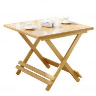 GYtpz GY Fold TV Tray Table, Snack Drinking Portable Desk, Square Dining Table, Outdoor and Indoor Small Tables, Tray Holder, Solid Wood, 3 Sizes (Color : Beige, Size : 605058cm)