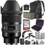 Sigma 35mm f/1.4 DG HSM Art Lens for Sony E Mount Cameras with Altura Photo Advanced Accessory and Travel Bundle