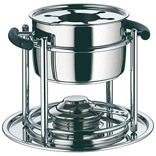 더블유엠에프 [아마존베스트]WMF Allegro 11 Piece Fondue Set for 6 People with Burner and Forks Cromargan Stainless Steel Suitable for Induction Cookers Dishwasher Safe