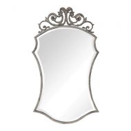 Uttermost 09479 Sadie - 43.75 Scroll Mirror, Distressed/French Country Ivory Wash/Aged Gray Finish