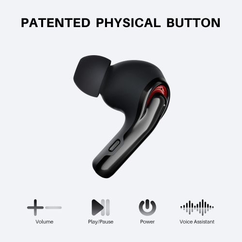  Wireless Earbuds, Tribit Qualcomm QCC3040 Bluetooth 5.2, 4 Mics CVC 8.0 Call Noise Reduction 50H Playtime Clear Calls Volume Control True Wireless Bluetooth Earbuds Earphones, FlyB