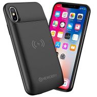[아마존베스트]Newdery Upgraded iPhone X Xs Battery Case Qi Wireless Charging Compatible, 6000mAh Slim Extended Rechargeable External Charger Case Compatible iPhone X Xs 10 (5.8 Inches Black)