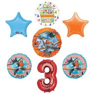 Mayflower Planes Fire and Rescue 3rd Birthday Party Supplies and Balloon Decoration Bouquet