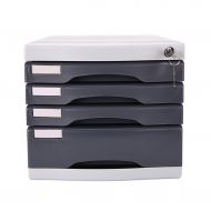QSJY File Cabinets Document Storage Cabinet, Desktop Extension Drawer Lockable Office Organizer (Plastic) 263523.5CM