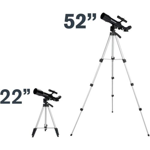 셀레스트론 Celestron - 50mm Travel Scope - Portable Refractor Telescope - Fully-Coated Glass Optics - Ideal Telescope for Beginners - BONUS Astronomy Software Package