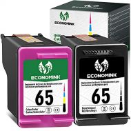 Economink Remanufactured 65 Black Color Combo Pack Ink Cartridge, Replacement for HP65 for DeskJet 3755 3752 2652 2600 2622 2655 2640 3700 2636 3720 Envy 5055 5052 5010 5014 5012 5030 Printe