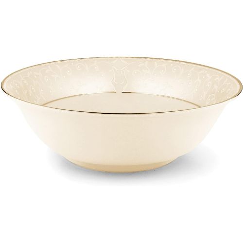 레녹스 Lenox Pearl Innocence Large Serving Bowl, 2.75 LB, Ivory