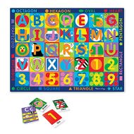 Melissa & Doug Jumbo ABC-123 Rug (Multicolor, Oversized Activity Rug, 36 Game Cards, 58 x 79, Great Gift for Girls and Boys - Best for 3, 4, and 5 Year Olds), 5193