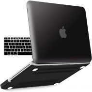 [아마존베스트]IBENZER MacBook Pro 13 Inch case A1278 Release 2012-2008, Plastic Hard Shell Case with Keyboard Cover for Apple Old Version Mac Pro 13 with CD-ROM, Black, P13BK+ 1