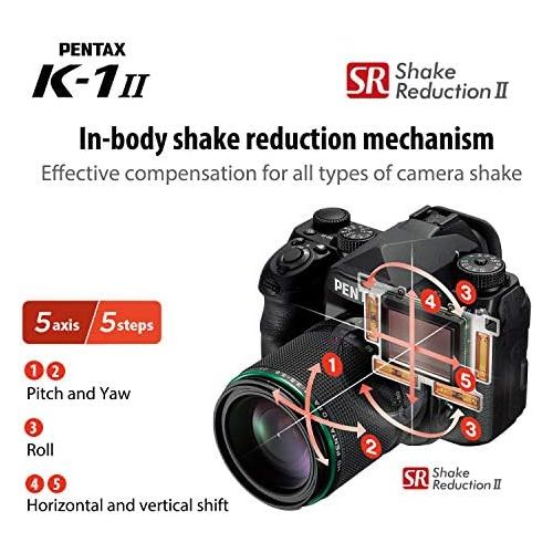  PENTAX K 1 Mark II Digital SLR Camera: 36.4MP High Resolution KB Full Format Digital Camera, 5 Axis, 5 Stage Image Stabilization (Shake Reduction II) Weatherproof Construction Dust