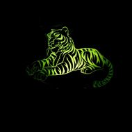 KKXXYD Tiger 3D Night Light 7 Color Changing Mood USB Table Lampe Visual Bedside Sleep Lighting for Kids Gifts Light Fixture