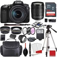 Canon Intl. Canon EOS 90D DSLR Camera with EF-S 18-135mm f/3.5-5.6 is USM Lens Bundle + Sandisk 64GB Memory + Professional Accessory Bundle