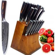 [아마존베스트]KNIFAST Cleaver Knife 7 Inch Pakkawood Handle - German Steel Chinese Chef Knife Vegetable Meat Cleaver Knife Gift Box Included