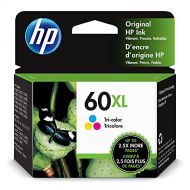 Original HP 60XL Tri-color High-yield Ink Cartridge Works with DeskJet D1660, D2500, D2600, D5560, F2400, F4200, F4400, F4580; ENVY 100, 110, 120; PhotoSmart C4600, C4700, D110a Se