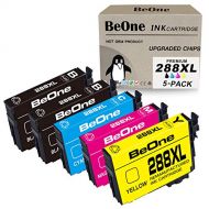 BeOne Remanufactured Ink Cartridge Replacement for Epson 288 288XL High Yield to use with XP-440 XP-446 XP-330 XP-340 XP-430 (2 Black, 1 Cyan, 1 Magenta, 1 Yellow Multiple Pack wit