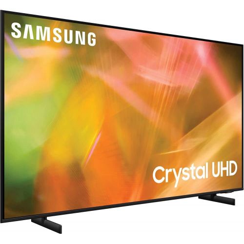 삼성 Samsung UN43AU8000FXZA 43 Inch 4K Crystal UHD Smart LED TV 2021 Bundle with Premium 1 YR CPS Enhanced Protection Pack