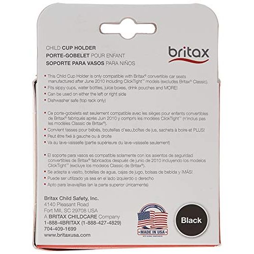  Britax Child Cup Holder for Britax Convertible Car Seats - Dishwasher Safe, Black