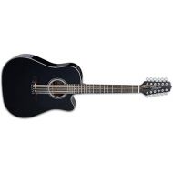 Takamine G Series GD30CE-12 Dreadnought 12-String Acoustic-Electric Guitar Black