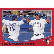 Autograph Warehouse Edwin Encarnacion baseball card (Toronto Blue Jays Slugger) 2013 Topps #310 Target Red Edition